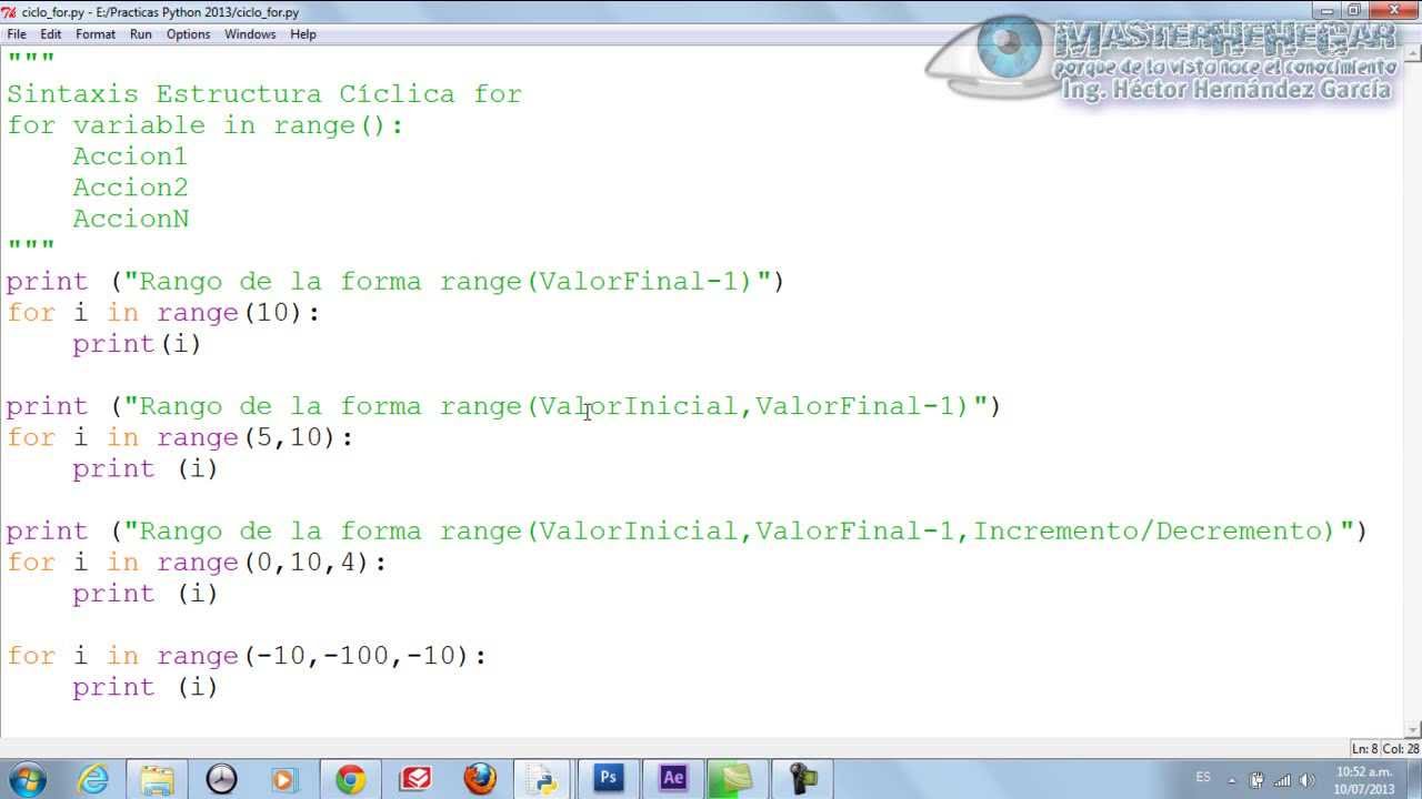 15 - Estructura Cíclica for (Python)