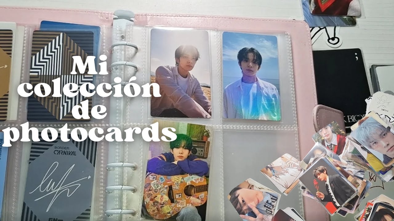 Mi colección de photocards + limpia | reorganizando mi binder ✨📸 || @majosq10