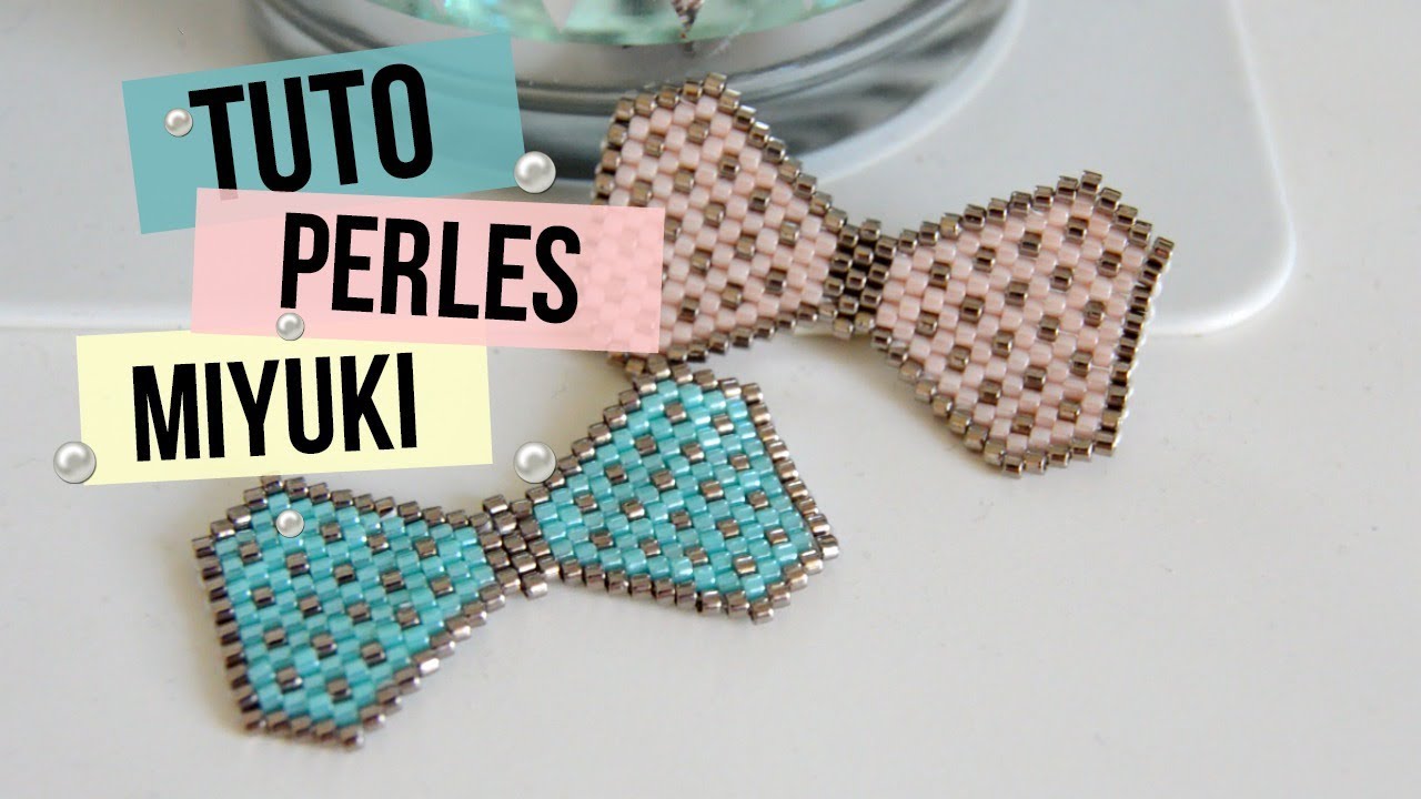 • TUTO • NOEUD PAPILLON EN PERLES MIYUKI
