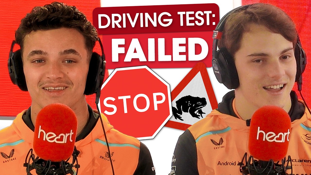 Lando Norris FAILS his driving test! 😳