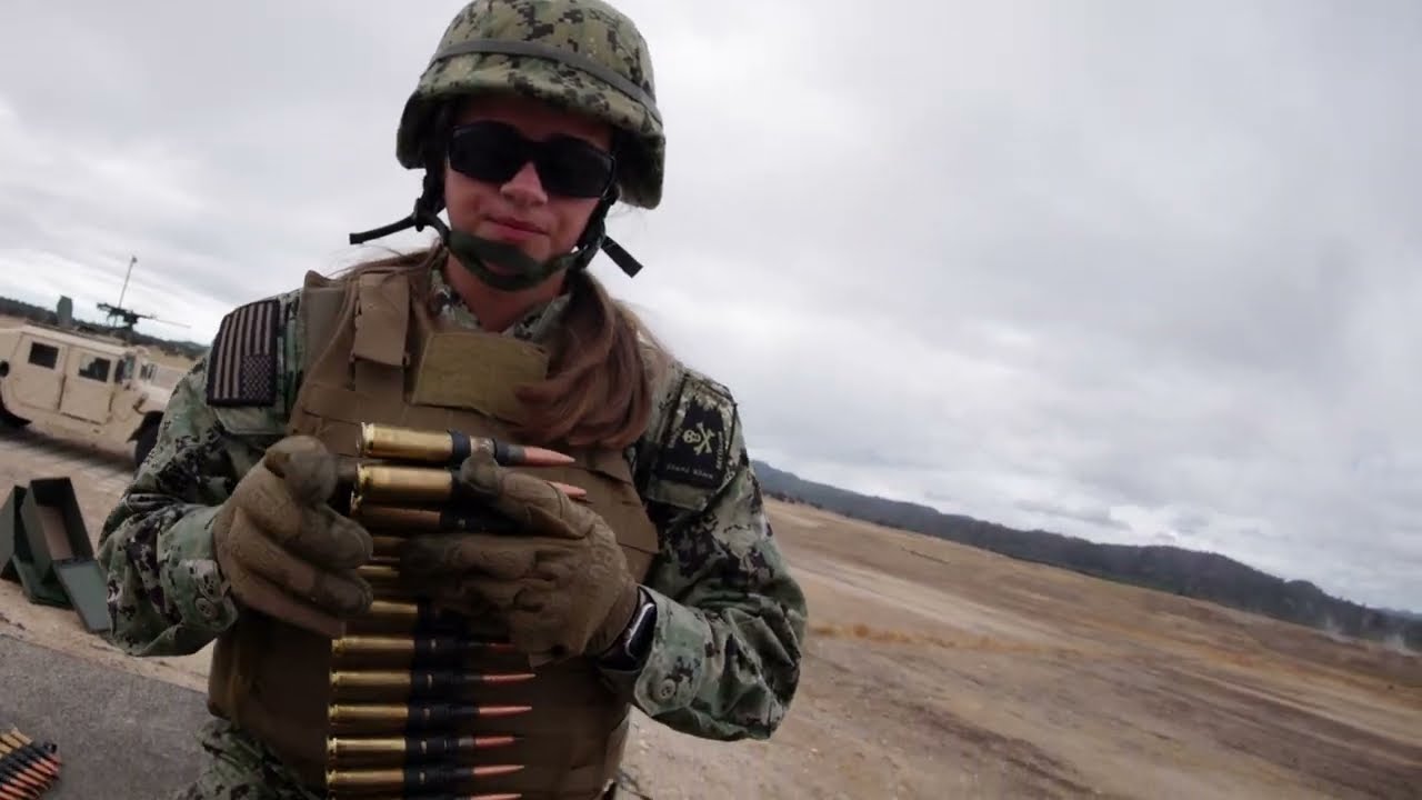 Crew Served Weapons Range with U.S. Navy Seabees of (NMCB) 3