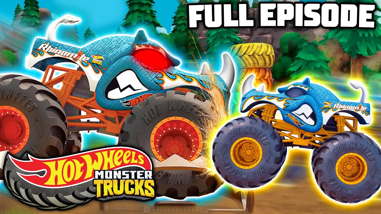 Wreckin' Rhinobot! | Camp Crush | Episode 2 | Hot Wheels Monster Trucks