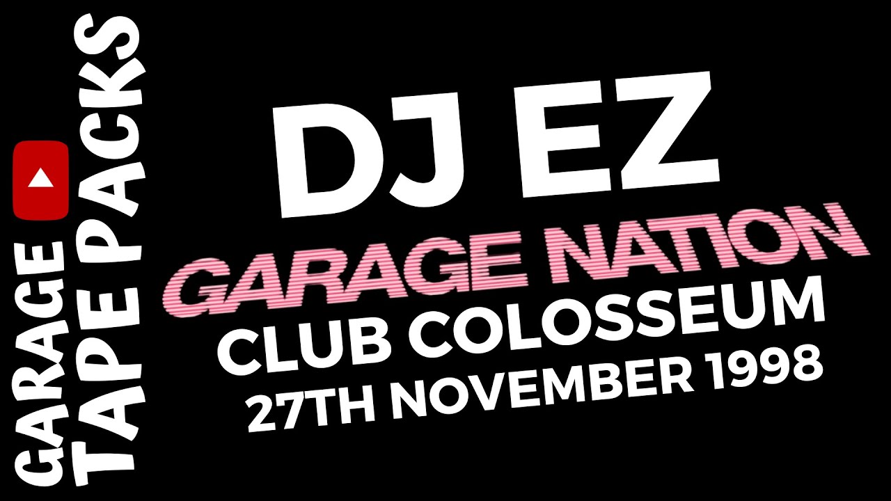DJ EZ ft. MC DT | Live at Garage Nation (27th Nov 1998) | Classic UK Garage Set