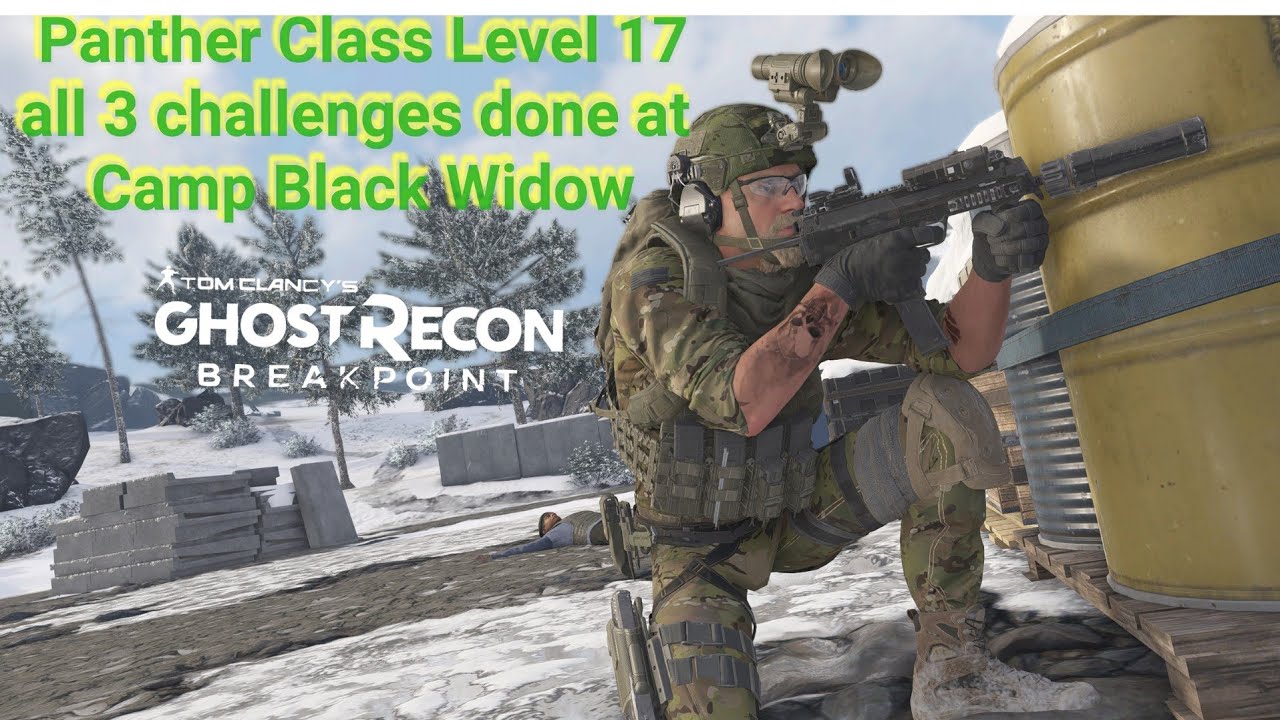 Ghost Recon Breakpoint All Panther Challenges Level 17 at Camp Black Widow