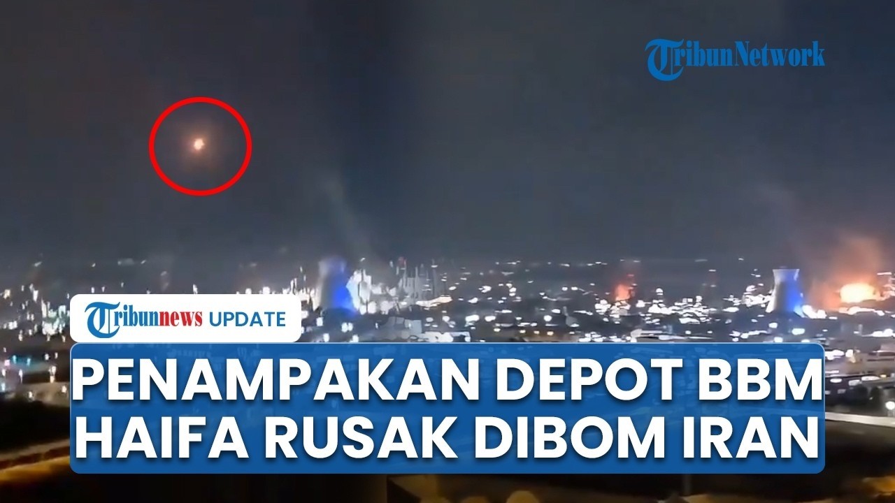 🔴Penampakan Kilang Minyak Haifa Hancur Digempur Rudal Iran, Balasan Dahsyat atas Serangan Israel