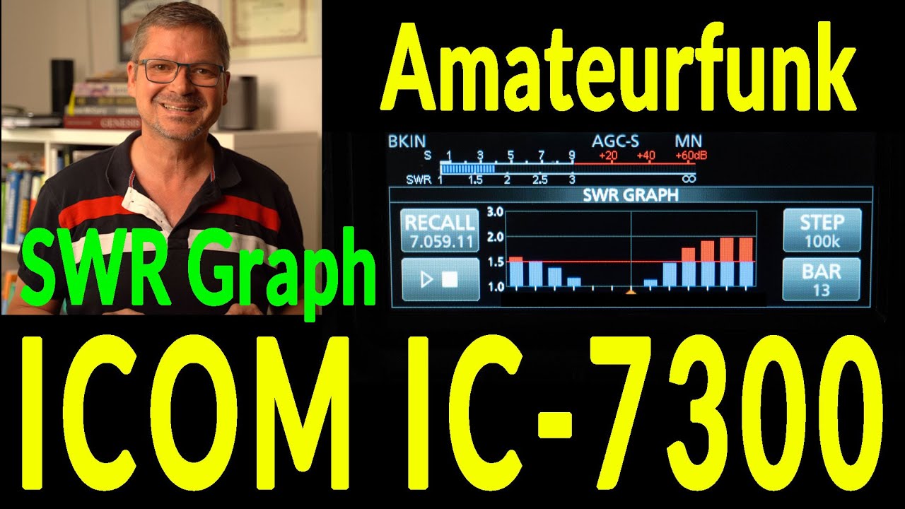 Icom IC-7300 SWR Graph ohne VNA
