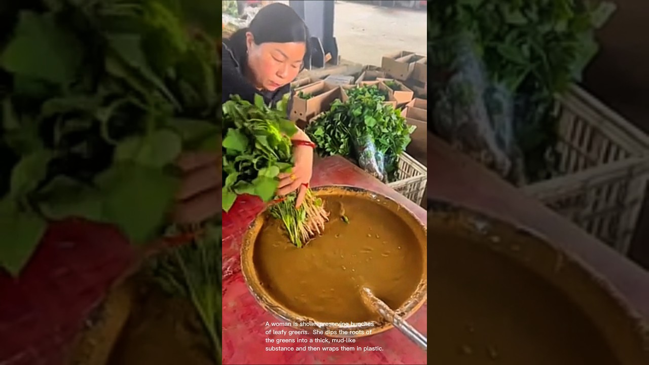 Preserving vegetables: mud packing technique