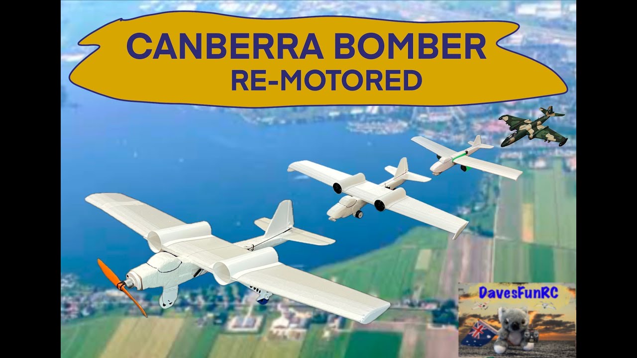 Canberra MKII RC Jet Plane Converted to Brushless Motor