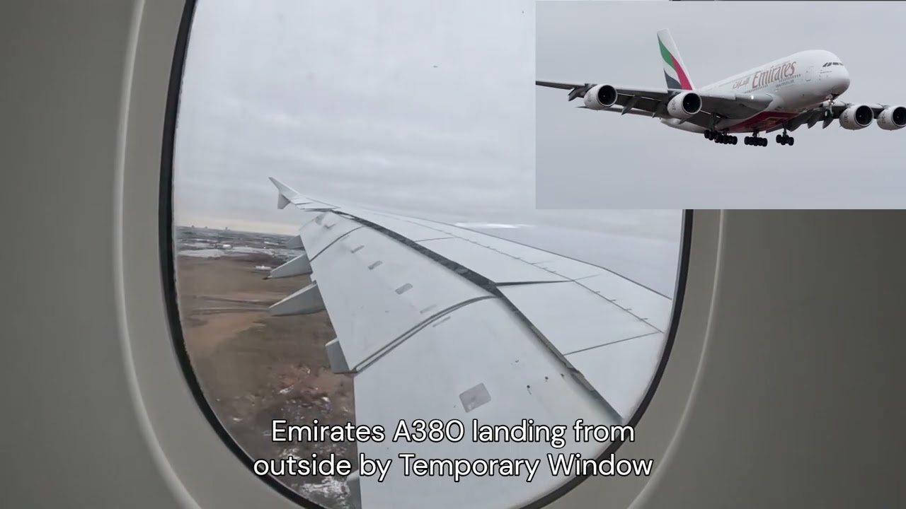 Emirates Airbus A380-861 Landing at Toronto Pearson International Airport ft.@temporarywindow