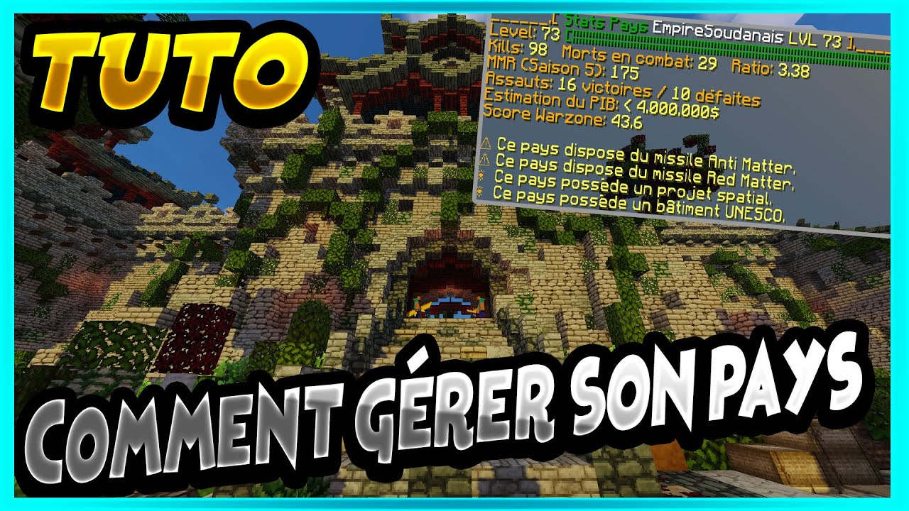 NationsGlory TUTO - #2 - Gestion de pays | Gérer son pays