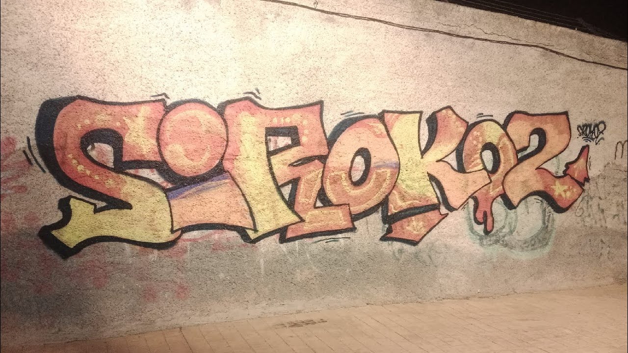 Painting Graffiti at Night | Freestyle Street Art with MTN Spray | Bombing