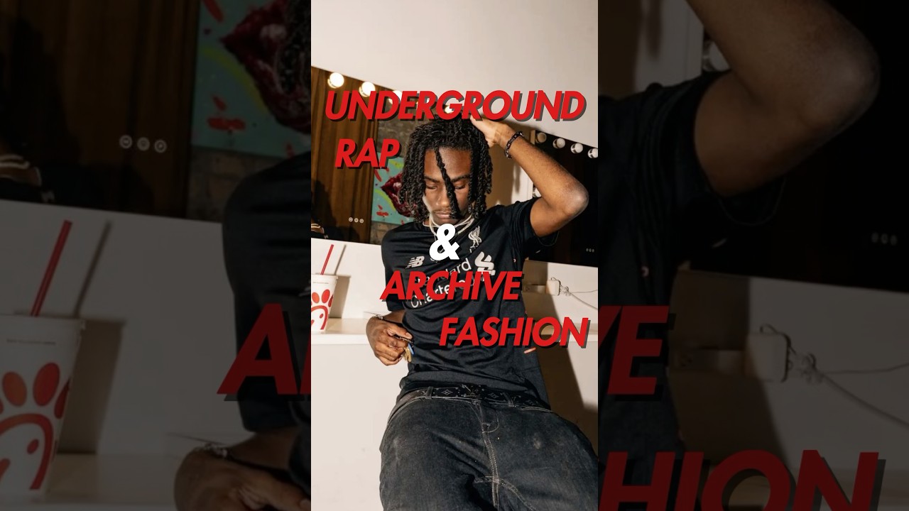 Underground rap and archive fashion are interlinked #undergroundhiphop #highfashion #archivefashion