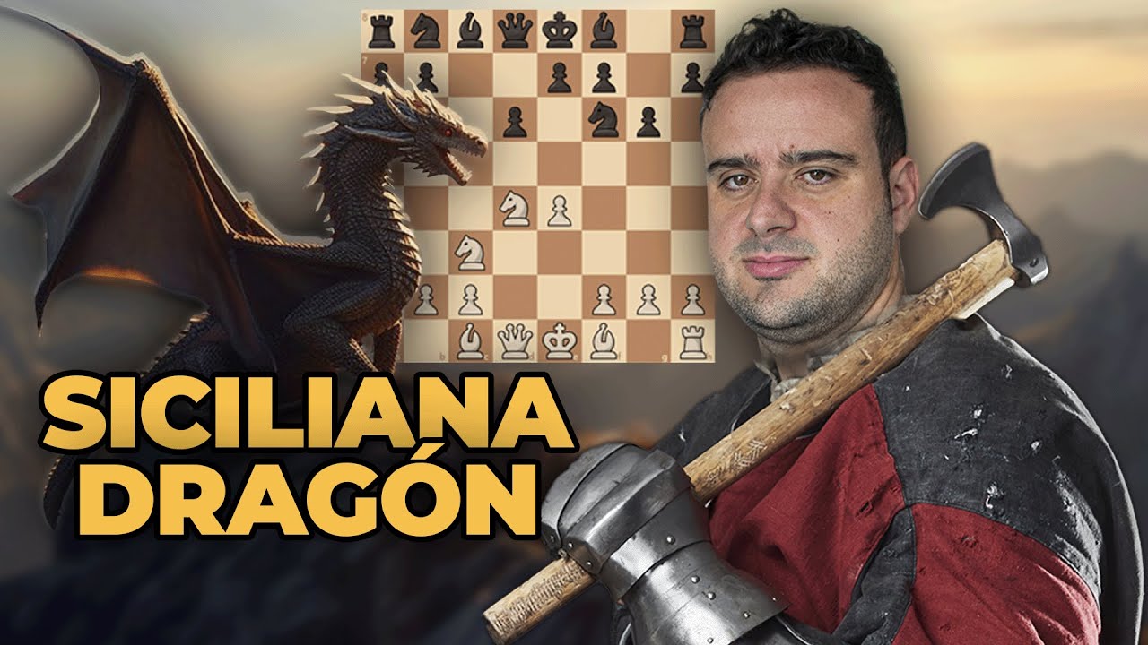 ATACANDO la SICILIANA DRAGÓN en el CAMPEONATO de ESPAÑA🔥vs el MF LIN YINGRUI (2380)