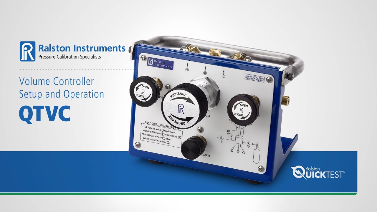 QTVC Volume Controller Setup and Operations | Ralston Instruments