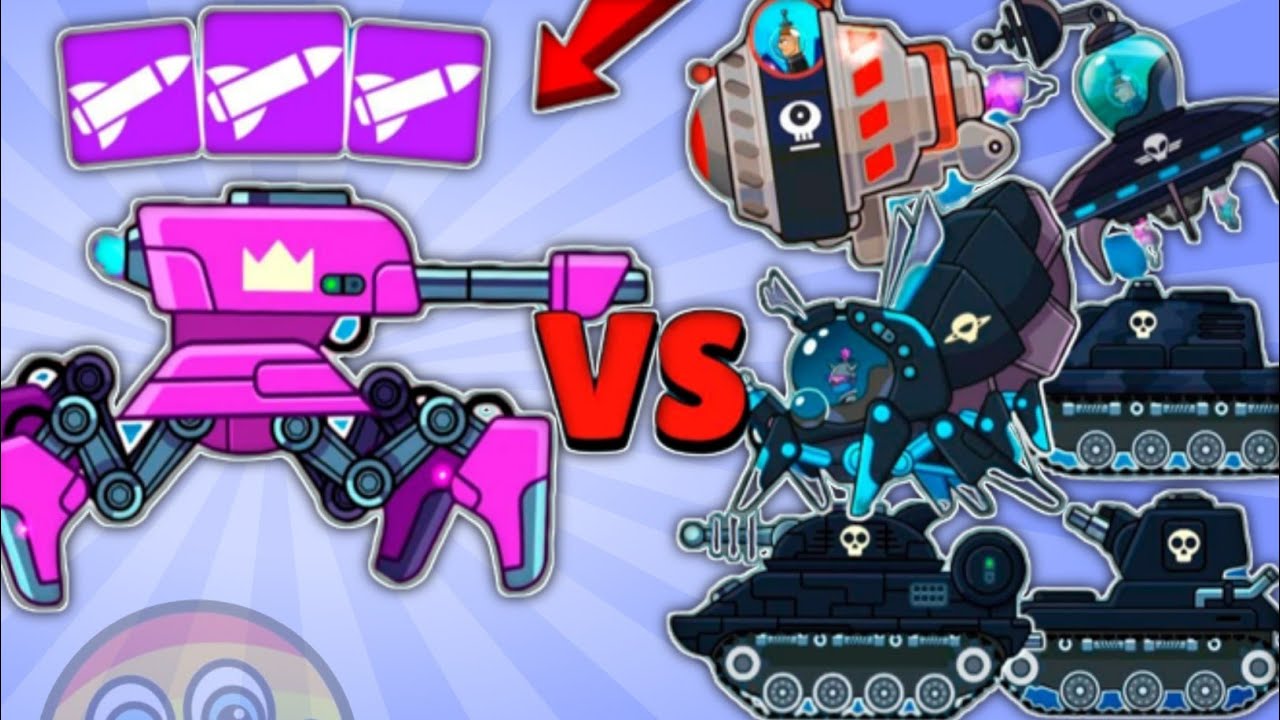 EPIC TANK ARACHNO and HOMING BULLET VS ALL BOSSES in Hills of Steel