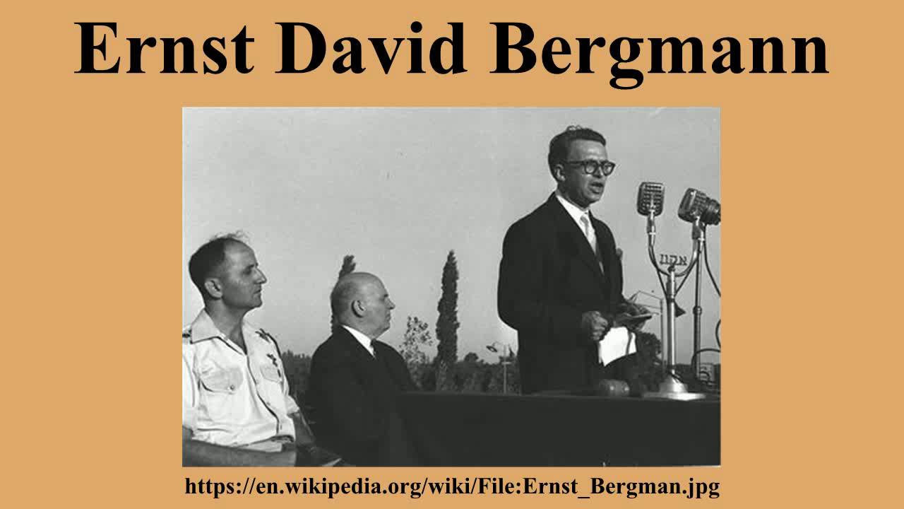 Ernst David Bergmann
