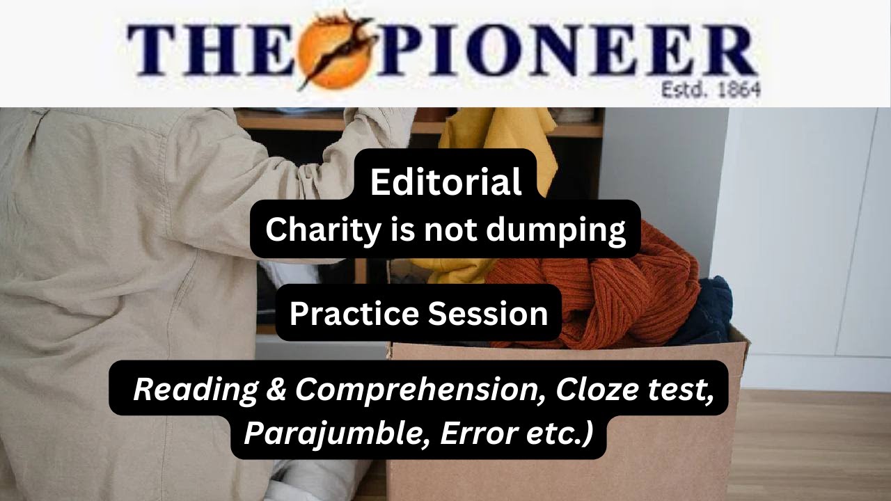 06/02/2026 | The Pioneer Editorial | Charity is not dumping