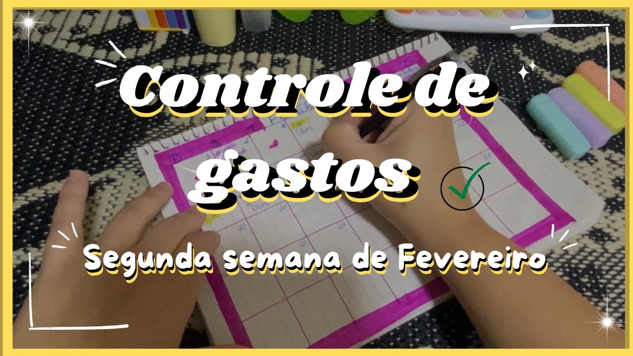 Controle de gastos da segunda semana de Fevereiro | Pintando meus desafios