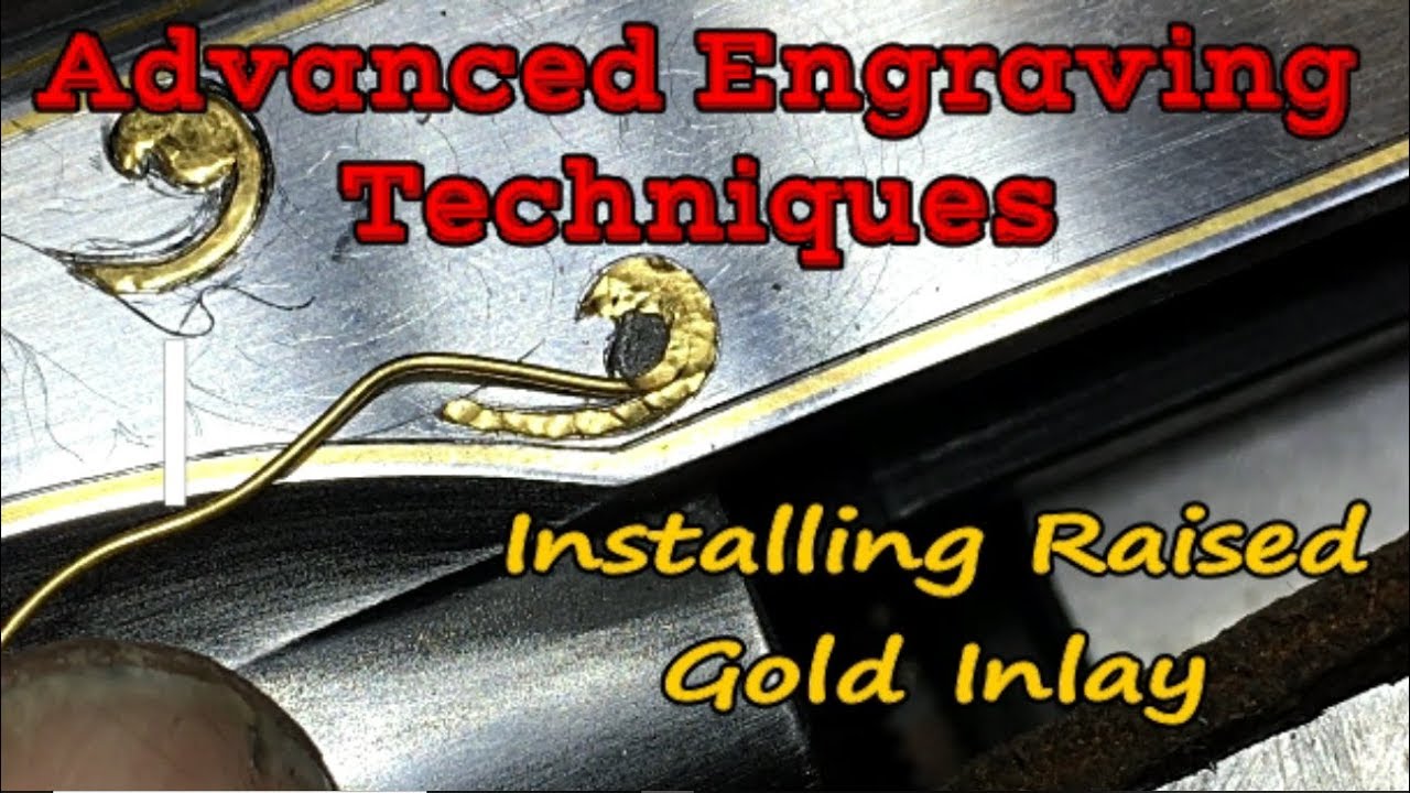 Hand Engraving the FEGA Colt 1911- Ep 3 More Raised Gold Inlay Basics
