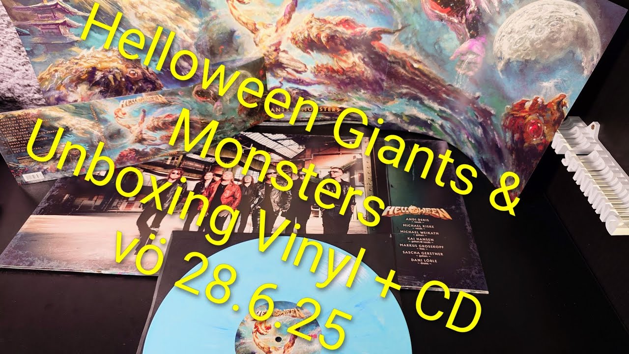 Unboxing Helloween Giants & Monsters vö 28.8.25 Vinyl marble + CD