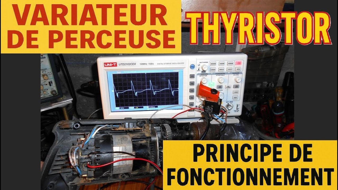 Variateur de perceuse électrique portative : principe de fonctionnement