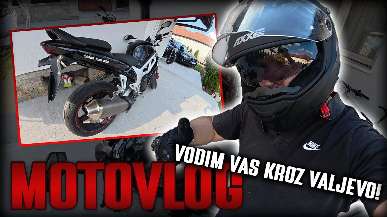 Vožnja kroz Valjevo – Moj grad, mojim očima *MOTO-VLOG pt1*