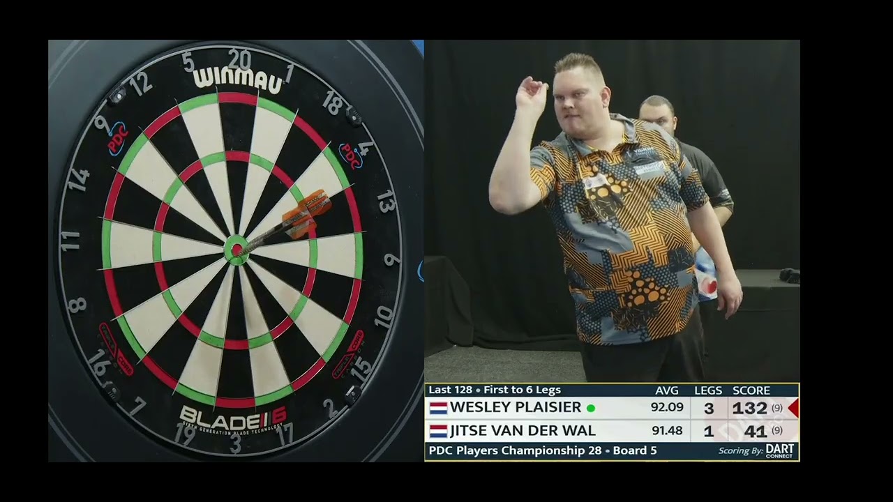 Wesley Plaisier vs Jitse Van Der Wal.| Players Championship 28 2025 🎯