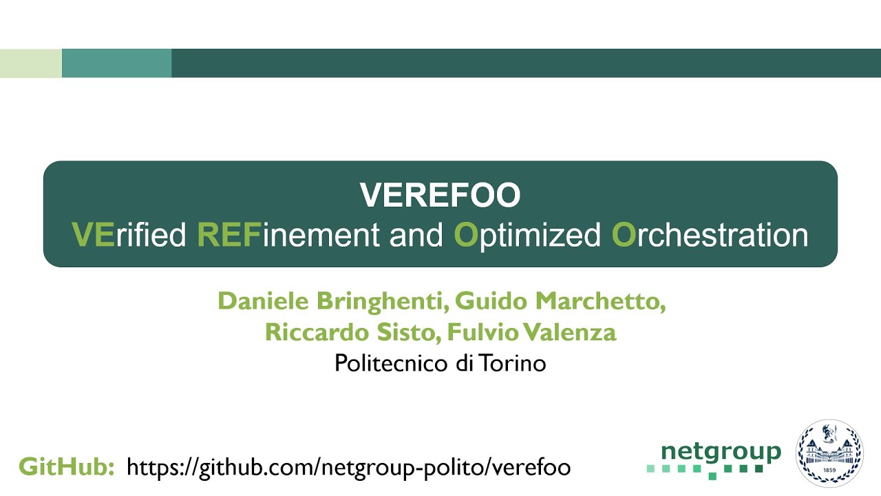 VEREFOO Demonstration for Automatic Firewall Configuration