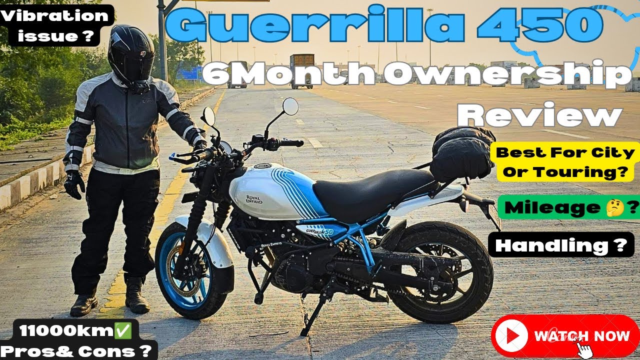 Royal Enfield Guerrilla 450 Ownership Review | 6 Month Completed  #guerrilla450 #royalenfield