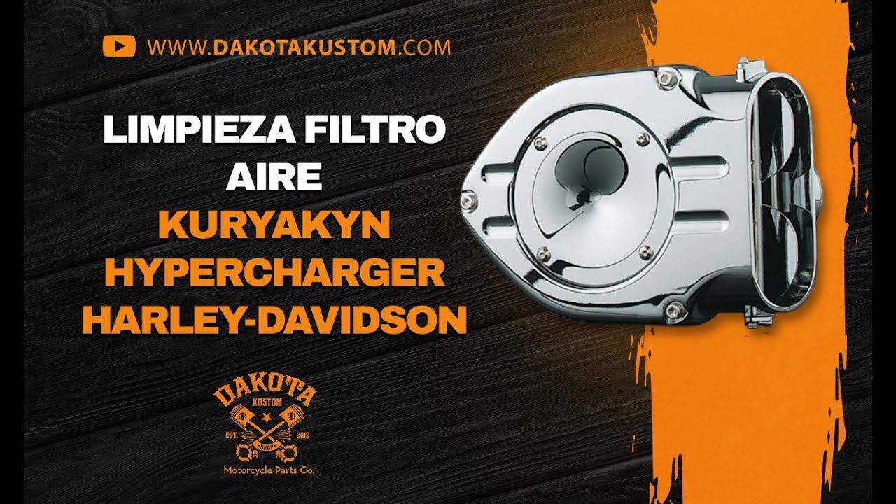 Limpieza Filtro Aire Kuryakyn Hypercharger Harley-Davidson - Dakota Kusto
