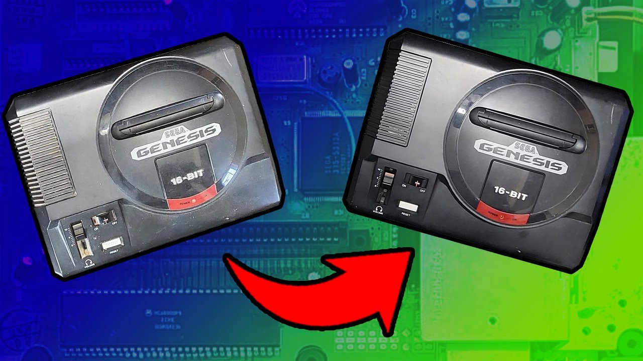 16 bit SEGA GENESIS Full Cleaning and Reset Button Fix