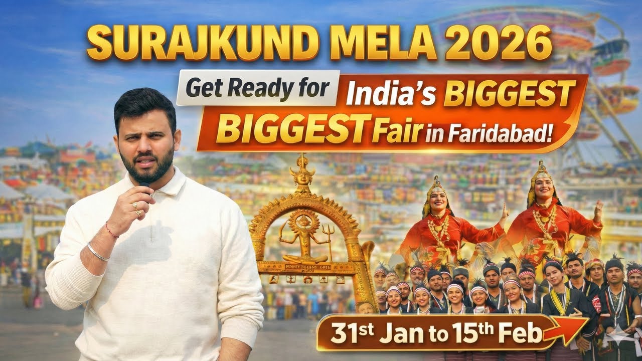 Surajkund Mela 2026 | 🌞 सूरजकुंड मेला फरीदाबाद | Surajkund Mela Delhi NCR | Surajkund news