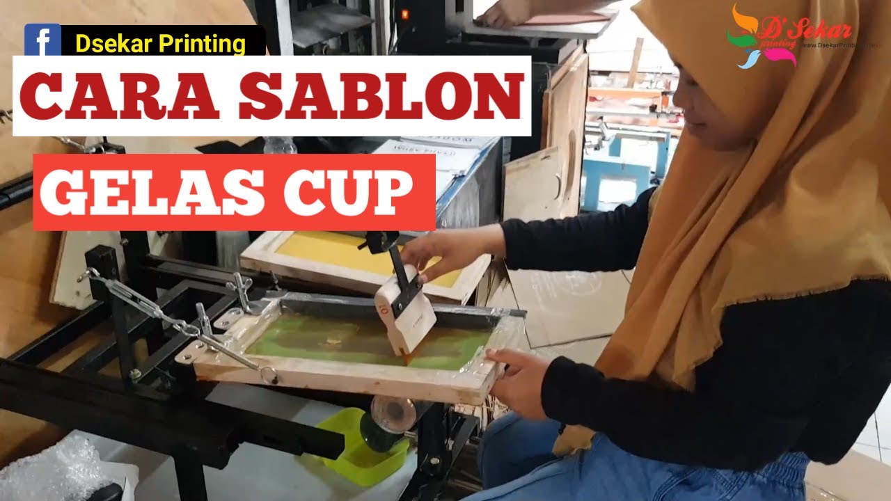 Mesin  sablon gelas cup 22oz