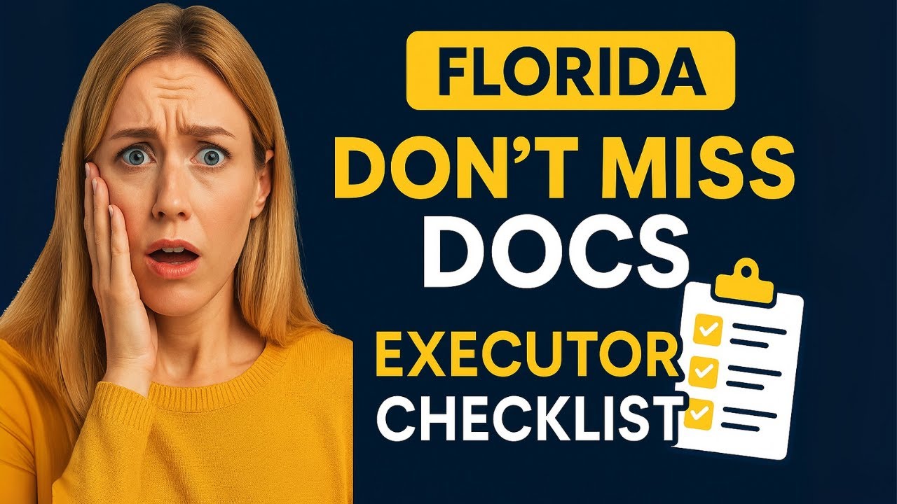 Don&rsquo;t Miss These Probate Documents! Florida Executor&rsquo;s Ultimate Checklist