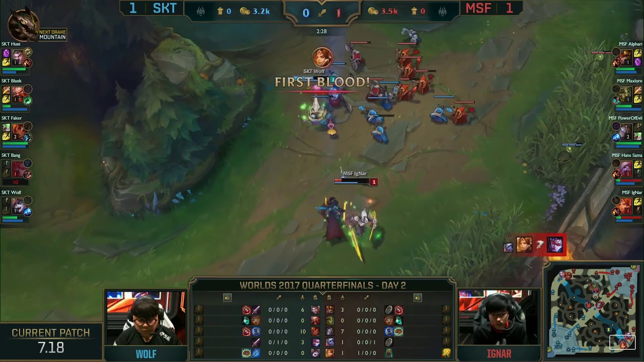 MSF IgNar (Leona) big out plays SKT Bang & Wolf | MSF vs SKT game 3 highlights