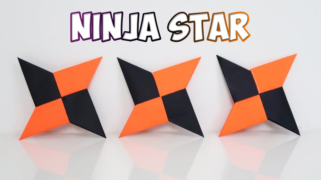 How to make a Paper Ninja Star (Shuriken) - ORIGAMI | NINJA STAR - 2
