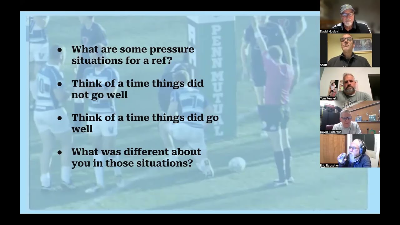 Referees - Managing Stressful Moments