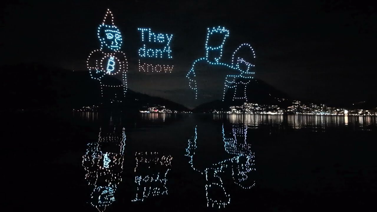 Bitcoin Drone show Plan B Forum Lugano