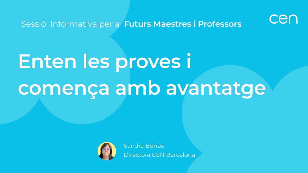 Oposicions docents 2026 a Catalunya: Claus per preparar-les | CEN