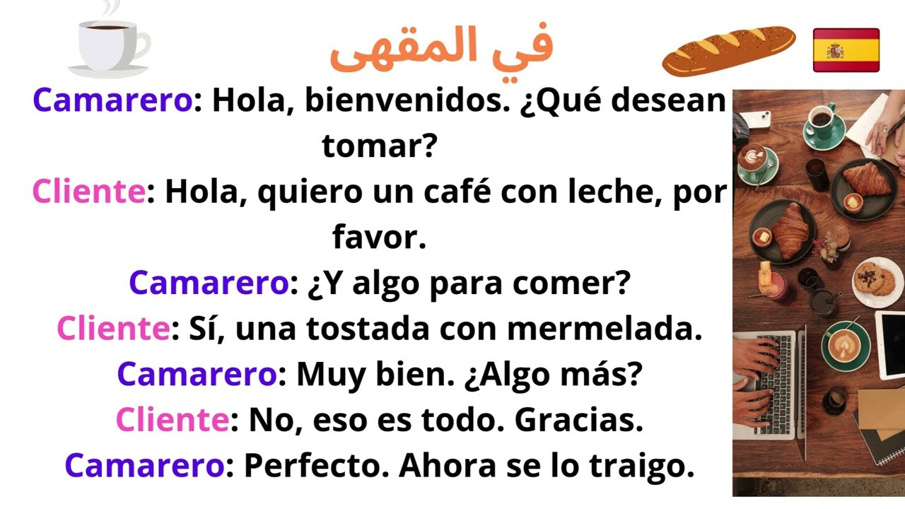 Aprende a hablar español |الحوار بالاسبانية للمبتدئين2