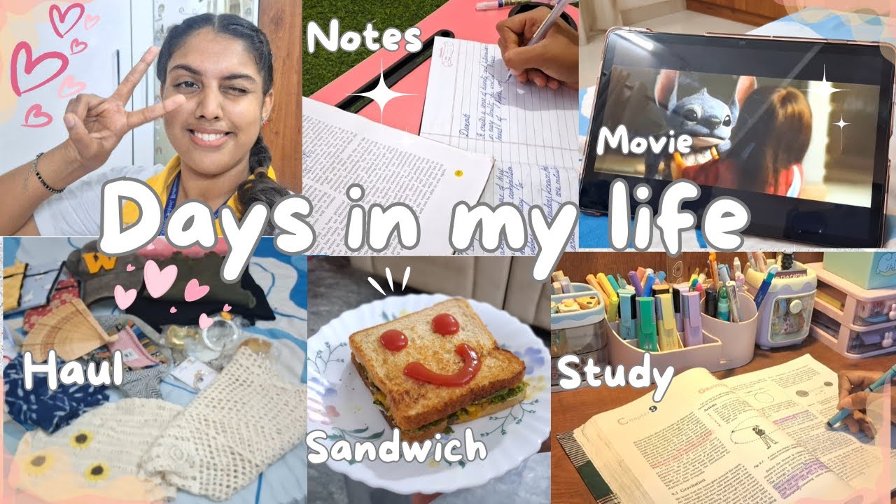 Days in my life | school days | study | haul