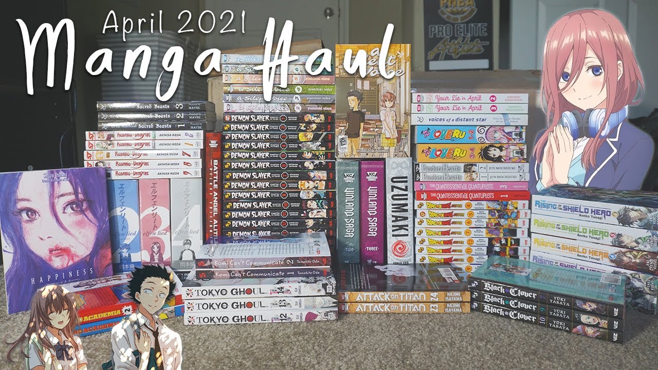 INSANE Manga Haul & Unboxing! | April 2021 (90+ Volumes!!!)