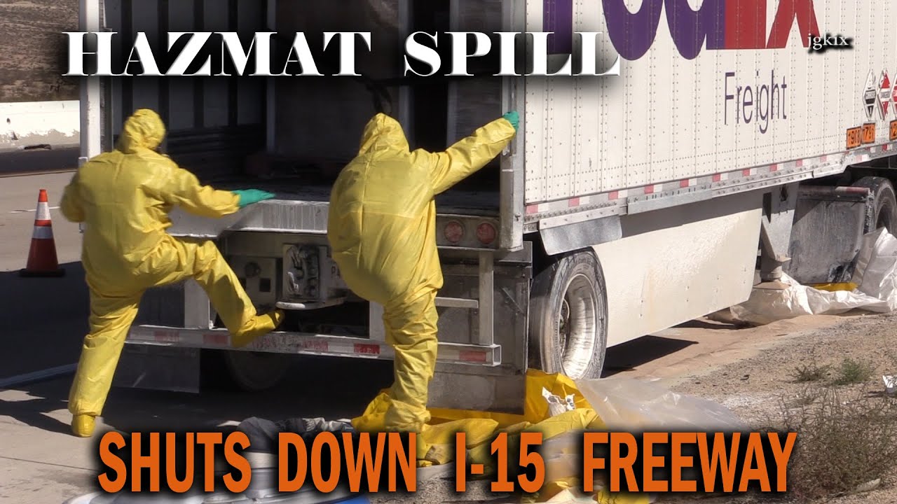 Hazmat Spill Shuts Down I-15 Freeway