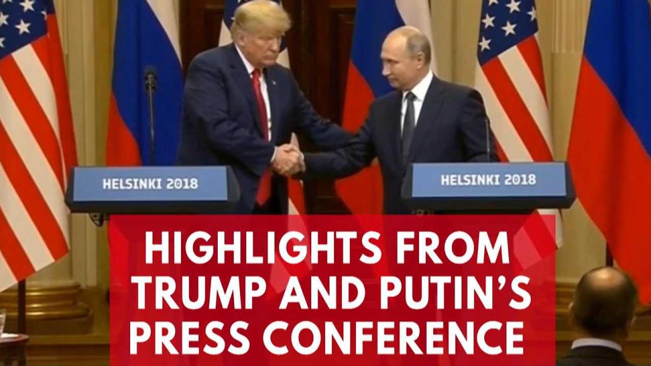 Highlights From Donald Trump And Vladimir Putin's Press Conference In Helsinki