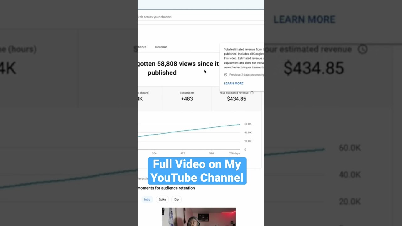 How much YouTube Paid Me For 50,000 Views #money