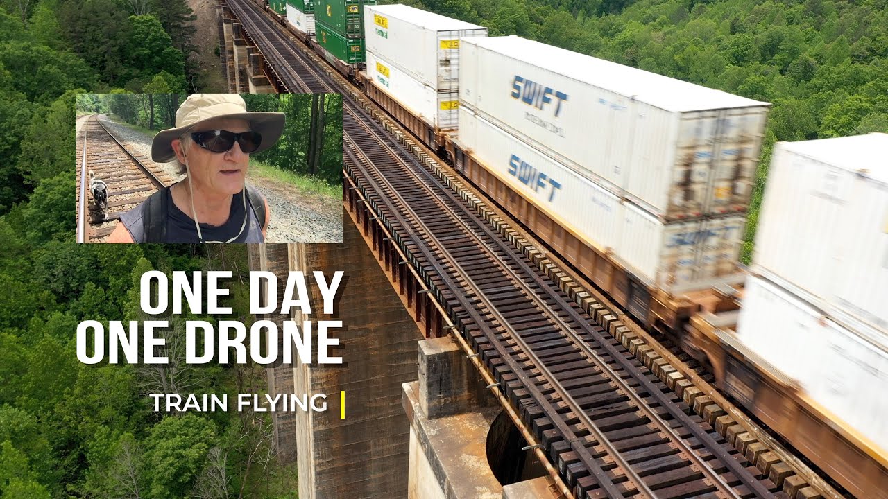 One Day One Drone -  The North Broad Trestle in Toccoa GA
