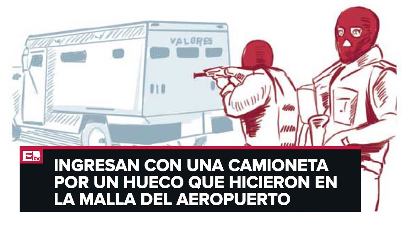 Comando consuma en tres minutos robo millonario en aeropuerto de Guanajuato