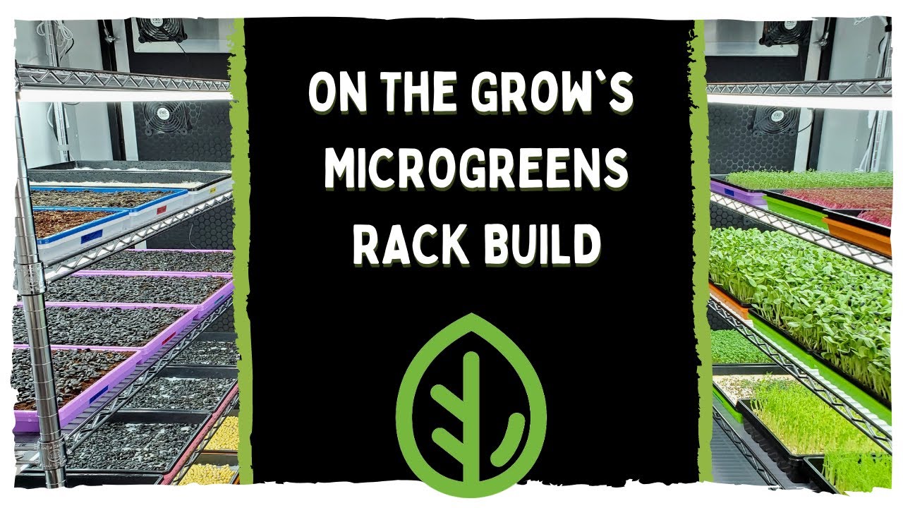 Профессиональный Microgreen Grow Rack Build - полное прохождение - On the Grow
