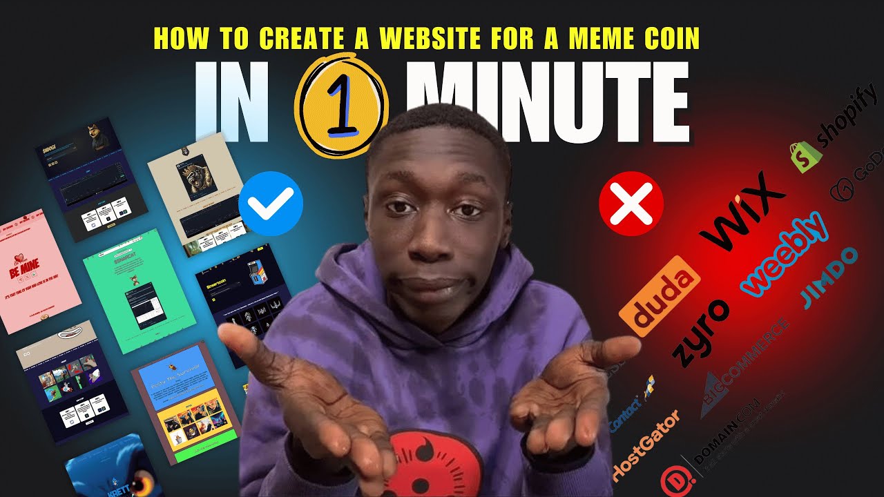 How to create a website for a meme coin in just a few minutes!