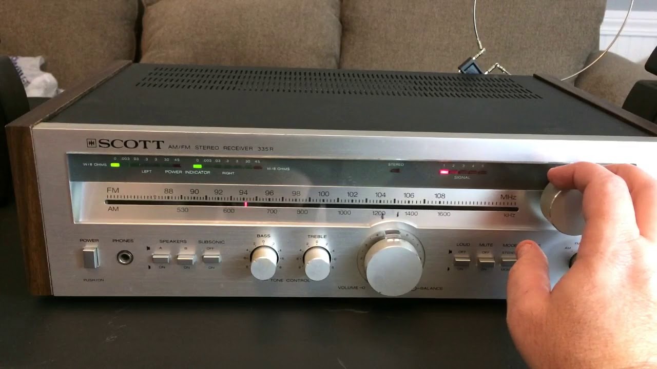 Vintage Scott AM/FM Stereo Receiver 335R eBay Demo